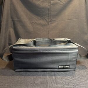 Case Logic 60 Cassette Tape Carrying Case Double Sided Storage with Strap Black
